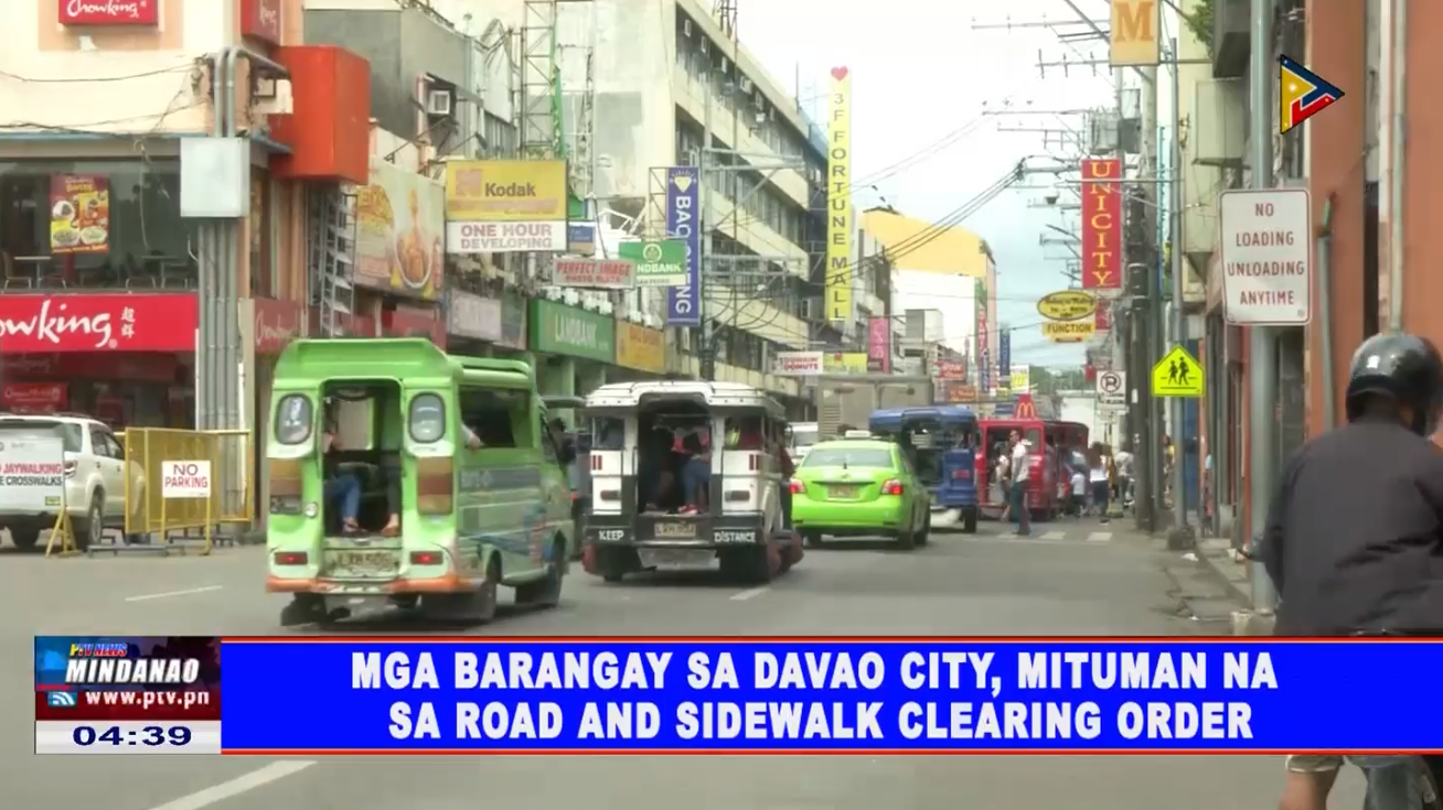 Mga Barangay Sa Davao City Mituman Na Sa Road And Sidewalk Clearing
