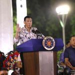 Duterte, PRRD raise hand, oath, Masskara Fest