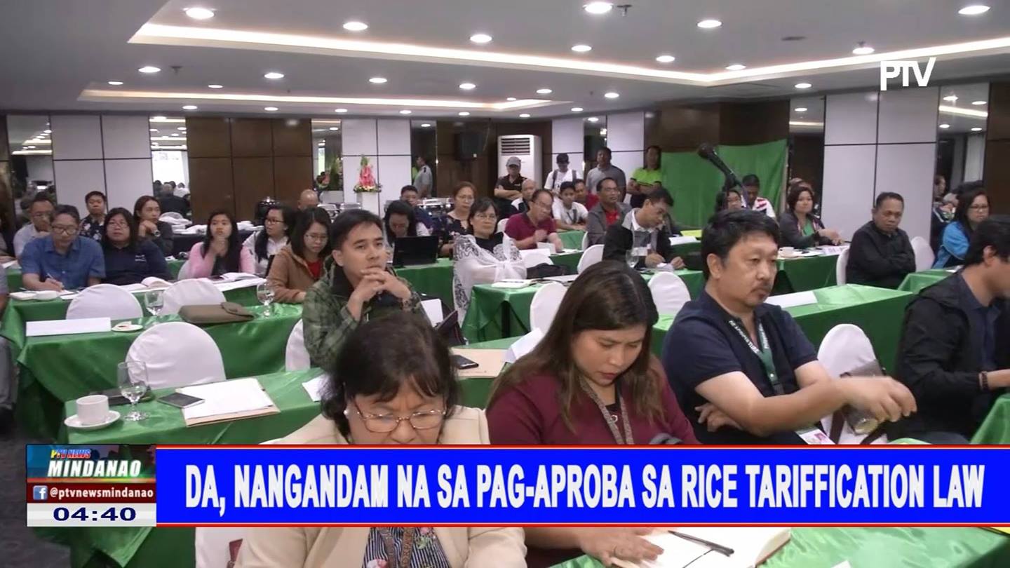 DA, nangandam na sa pag-aproba sa rice tarrification law - PTV News