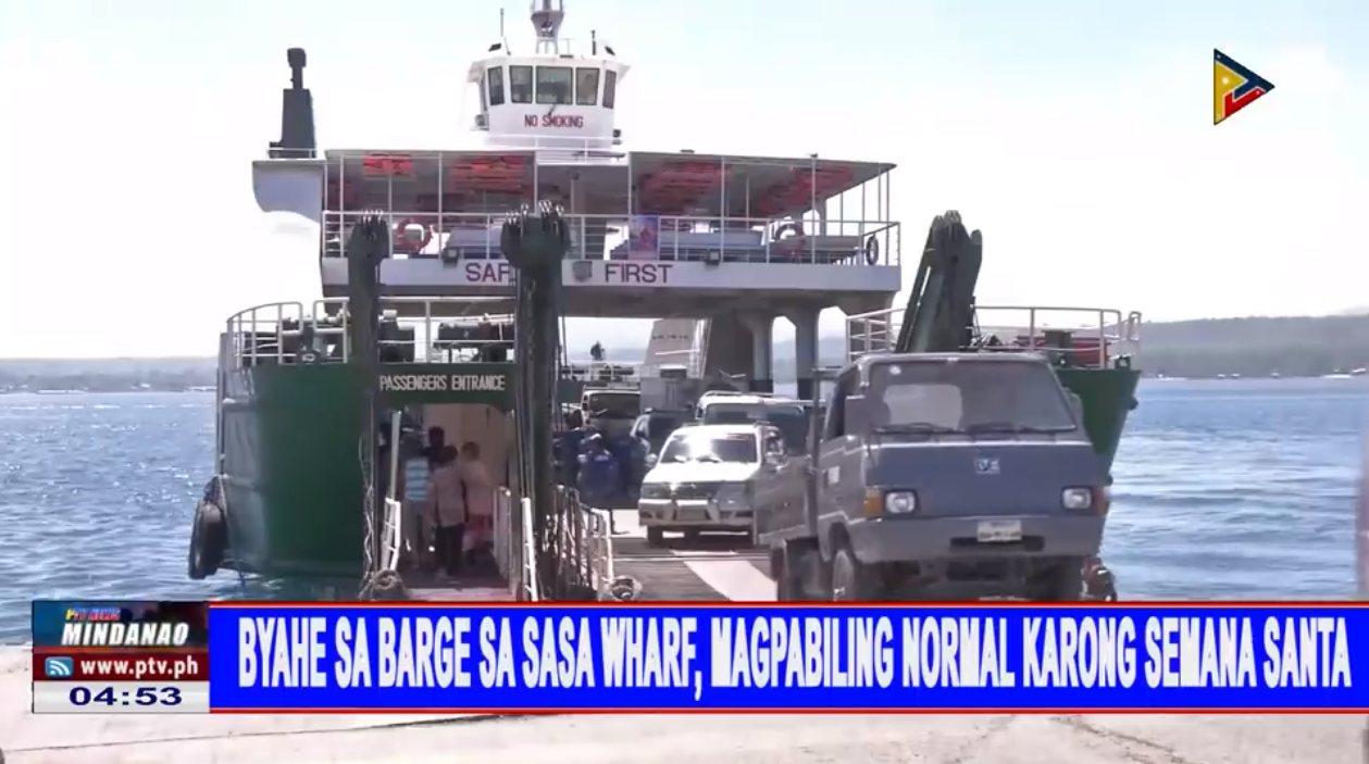 Byahe sa Barge sa Sasa Wharf, magpabiling normal karong Semana Santa ...