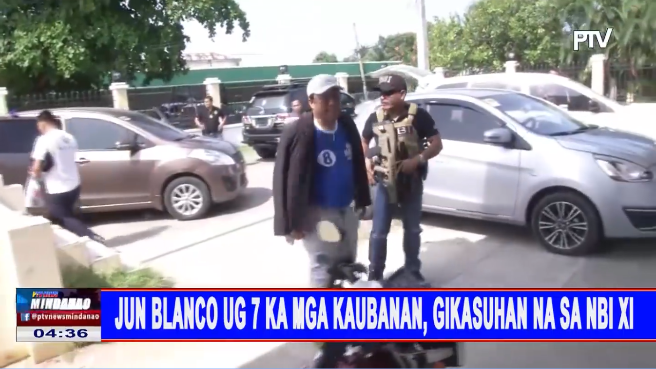 Jun Blanco ug 7 ka mga kaubanan, gikasuhan na sa NBI XI - PTV News