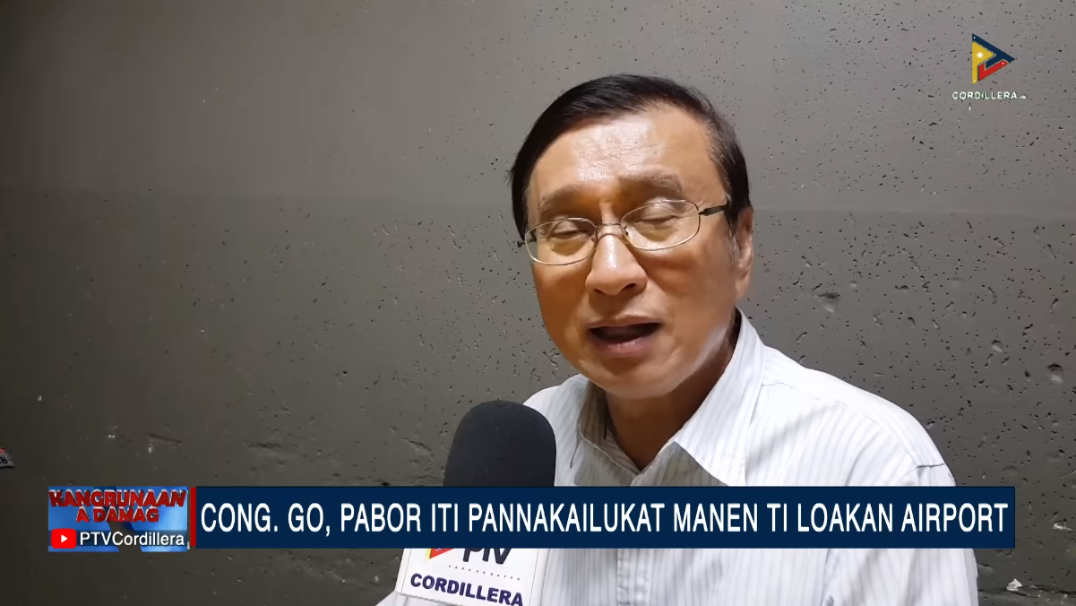 Cong. Go, pabor iti pannakailukat manen ti Loakan Airport - PTV News