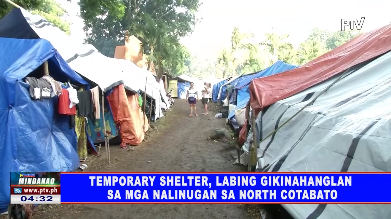 Temporary shelter, labing gikinahanglan sa mga nalinugan sa North ...