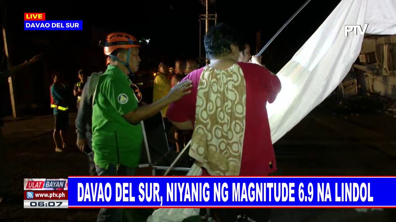 6.9 magnitude earthquake strikes Davao del Sur - PTV News