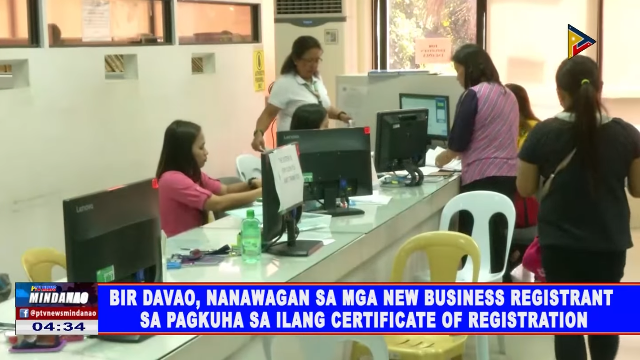 BIR Davao, nanawagan sa mga New Business Registrant sa ...
