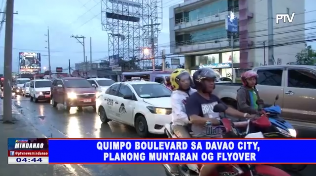 Quimpo Boulevard sa Davao City, planong muntaran og flyover - PTV News