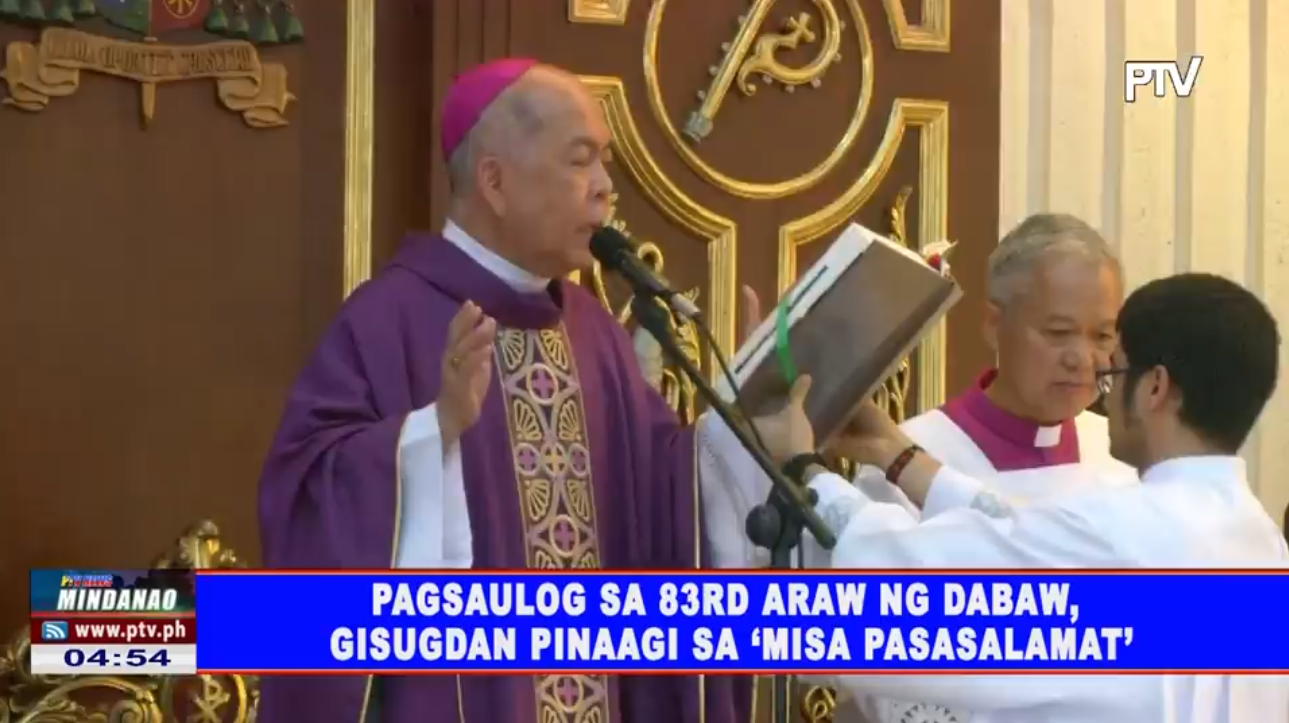 Pagsaulog sa 83rd Araw ng Dabaw, gisugdan pinaagi sa 'Misa Pasasalamat ...