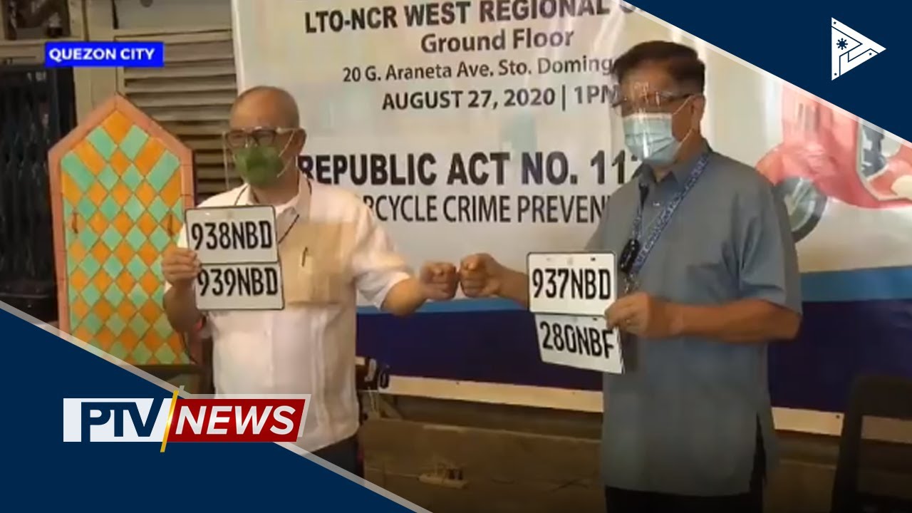 LTO begins distribution of new motorcycle plate numbers | PTV News