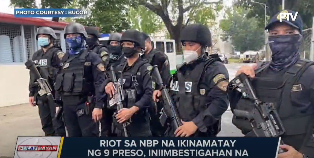 NBI, BuCor report probe on NBP riot ongoing - PTV News