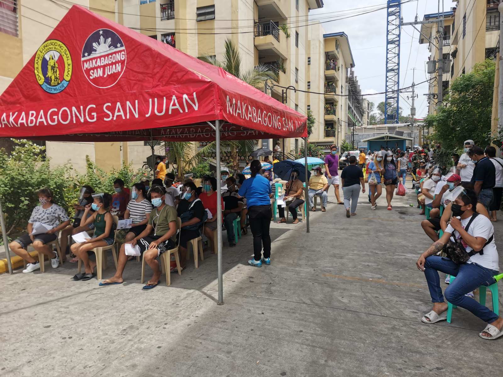The Local Government Of San Juan Started Distributing Financial Assistance To Certain Sectors In The City On Saturday. Photo By Rod Lagusad 