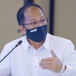 Presidential Adviser on Peace, Reconciliation, and Unity (PAPRU) and National Task Force against Coronavirus Disease-2019 (NTF COVID-19) chief implementer Carlito Galvez Jr. gives updates to President Rodrigo Roa Duterte during the meeting with the Inter-Agency Task Force on the Emerging Infectious Diseases (IATF-EID) core members at the Arcadia Active Lifestyle Center in Matina, Davao City on June 21, 2021. JOEY DALUMPINES/ PRESIDENTIAL PHOTO