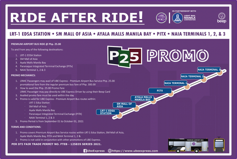 LRMC, UBE Express, Inc. partner for new LRT-1 EDSA to NAIA Terminal route
