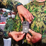 Body-worn cameras presented by the PNP on February 26, 2021 during a training for NCRPO personnel. (File photo by Patrick de Jesus/PTV)
