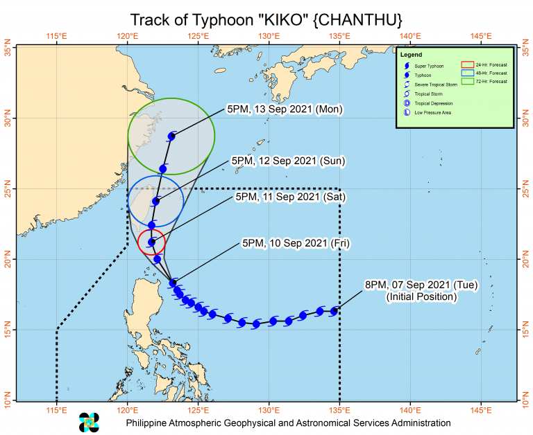 Signal No. 4 in parts of Babuyan Islands, Batanes; super typhoon possibility not ruled out