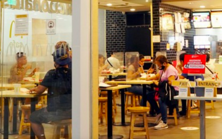 DTI: Indoor dining limited to vaccinated workers and customers