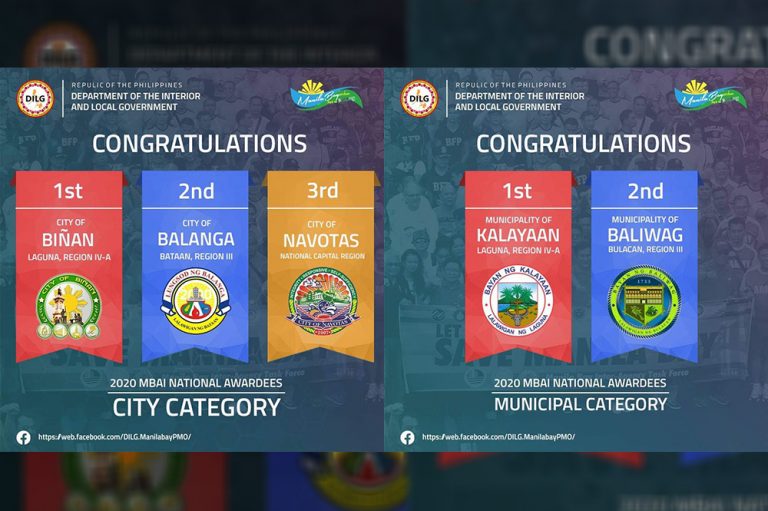 DILG confers Manila BAYani Awards on 5 LGUs
