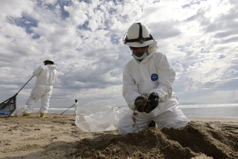 Authorities downgrade size of oil spill off Southern California coast