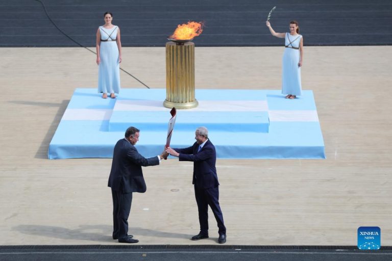 Greece hands over Olympic Flame to Beijing 2022 organizers