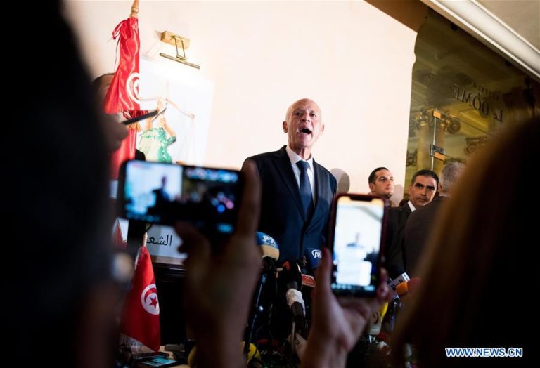 Tunisia President Kais Saied [photo credit: Xinhua | Wu Huiwo]