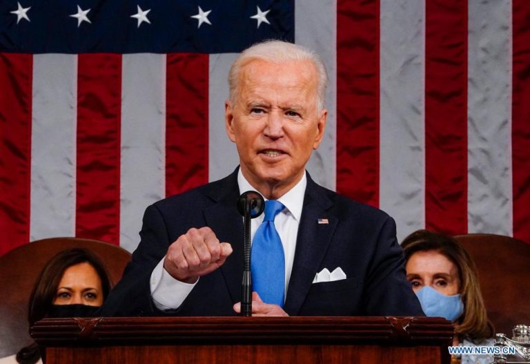 US President Joe Biden [Melina Mara/Pool via Xinhua]
