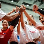 The Team Philippines Choco Mucho team gave Thailand’s Nakhon Ratchasima QminC VC a second set scare before dropping a 11-25, 26-28, 17-25 decision in the 21st Asian Women’s Club Volleyball Championship held at the Terminal 21 competition hall in Nakhon Ratchasima, Thailand, Friday. [Asian Volleyball Confederation | Eddy Phongphakthana]