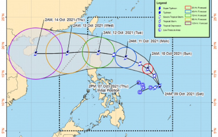 Tropical Storm Maring intensifies Saturday