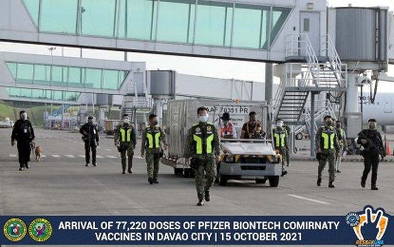 77.7K vaccine doses arrive in Davao City