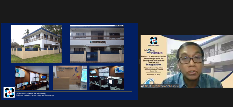 First Cluster Center for Earthquake and Tsunami Monitoring in Mindanao set in motion