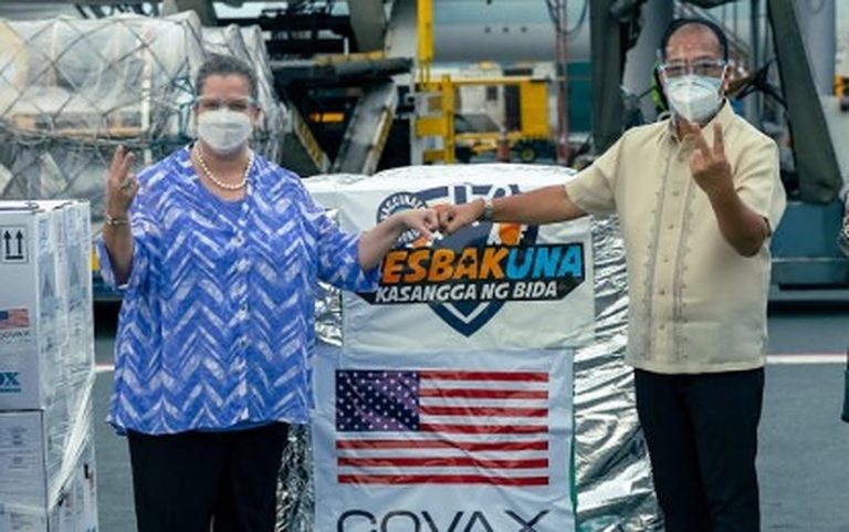 US completes delivery of 5.57M Pfizer doses to PH