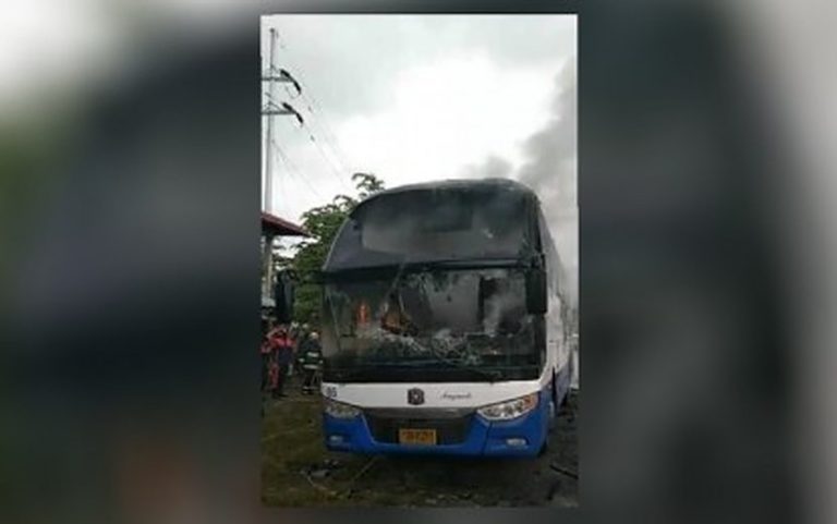 Fire hits passenger bus in Maguindanao