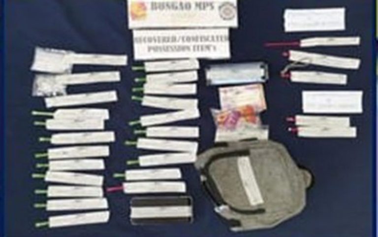 Photo shows the P176,800 worth of illegal drugs seized from three suspects arrested Monday night (Nov. 8) in Bongao, the capital town of Tawi-Tawi. Apart from the three, police operatives also arrested a fourth drug suspect, a businessman, in separate anti-drug operations in Zamboanga Sibugay. (Photo courtesy of the municipal police station of Bongao, Tawi-Tawi)