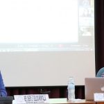 The congressional bicameral conference committee on Wednesday (Nov. 24, 2021) approves a measure raising the age of statutory rape from the current 12 years old to 16 years old to protect young people from sexual exploitation and abuse. Zambales Rep. Cheryl Deloso-Montalla (left) presided over the meeting as head of the House contingent. (Photo courtesy of House Press and Public Affairs Bureau via PNA)