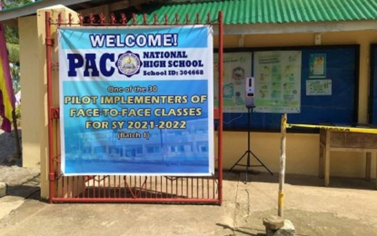 F2F classes pilot schools start in NoCot