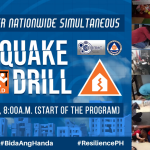 Earthquake drill poster. (Photo from DOST)