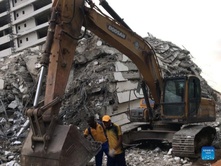 At least four dead as 21-storey building collapses in Nigeria’s economic hub