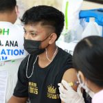 An individual getting vaccinated in Pampanga. (Photo from Pampanga PIO Facebook)