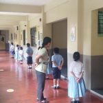 Health protocols are being strictly enforced at Comembo Elementary School in line with the opening of limited face-to-face classes in NCR. (Photo from Louisa Erispe/PTV)