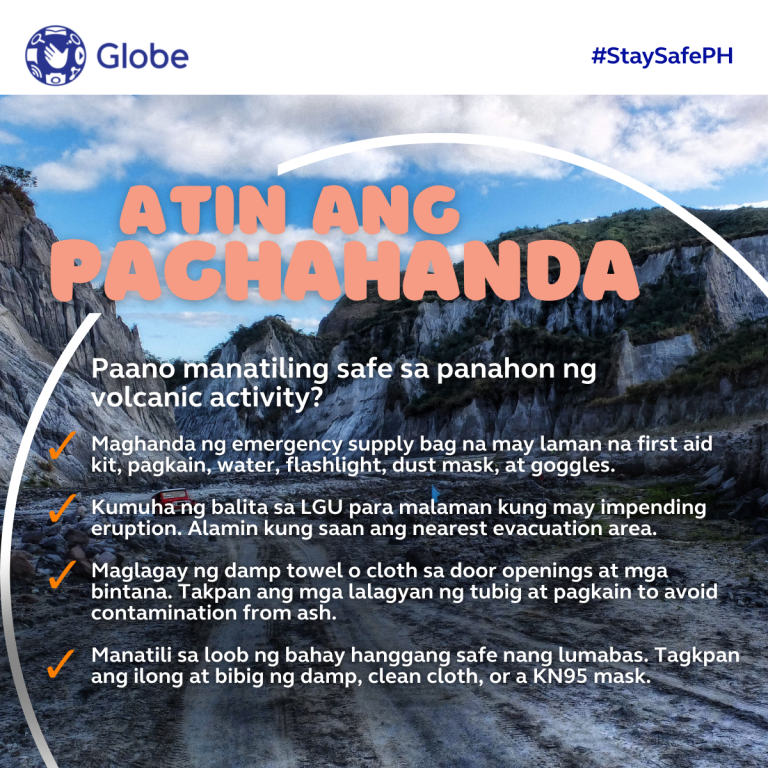 Globe preps disaster assistance for communities around Mt. Pinatubo
