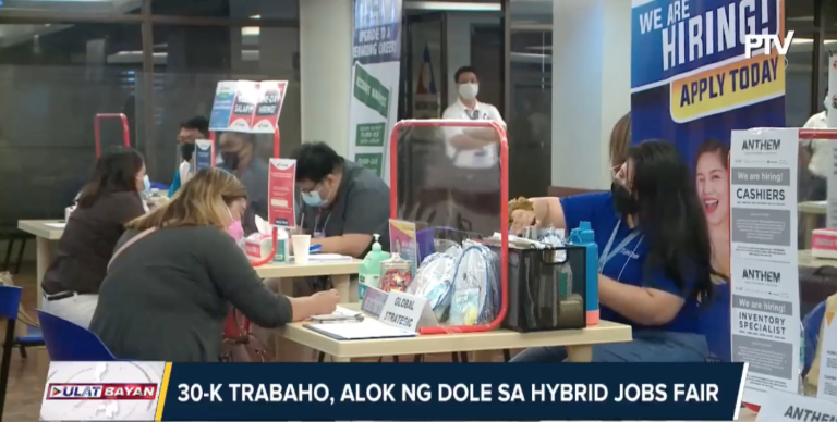 DOLE opens 30,000 job vacancy on their first limited face-to-face hybrid job fair and business expo