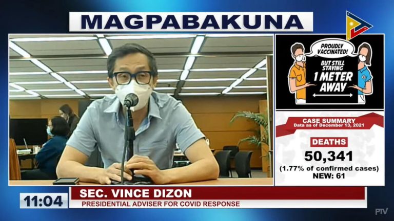 Dizon: Vaccinations will continue during campaign and election period