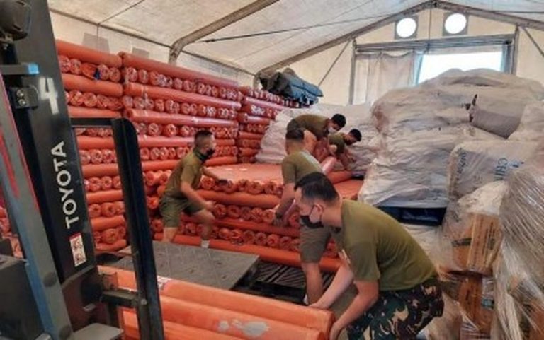 DSWD sends 500 rolls of ‘tarp’ to shelter ‘Odette’ victims