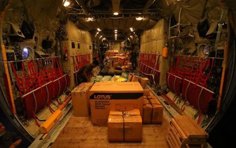 PAF C-130 plane brings much-needed relief aid to Cebu