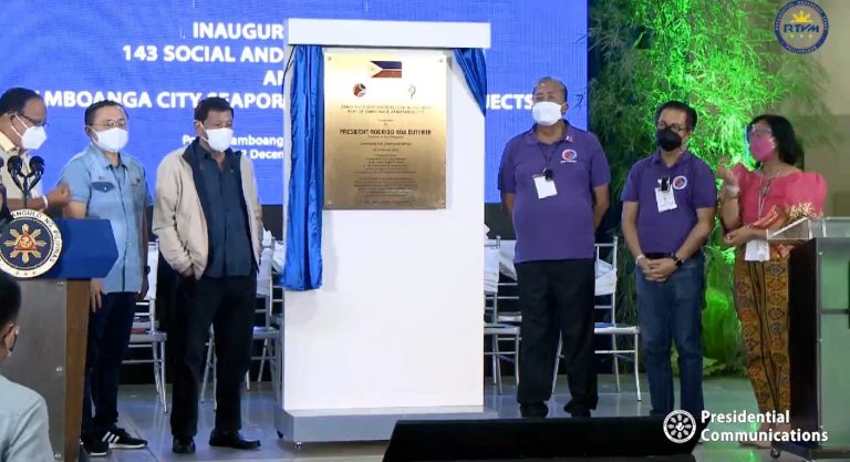 Duterte leads inauguration of Zambo infra projects