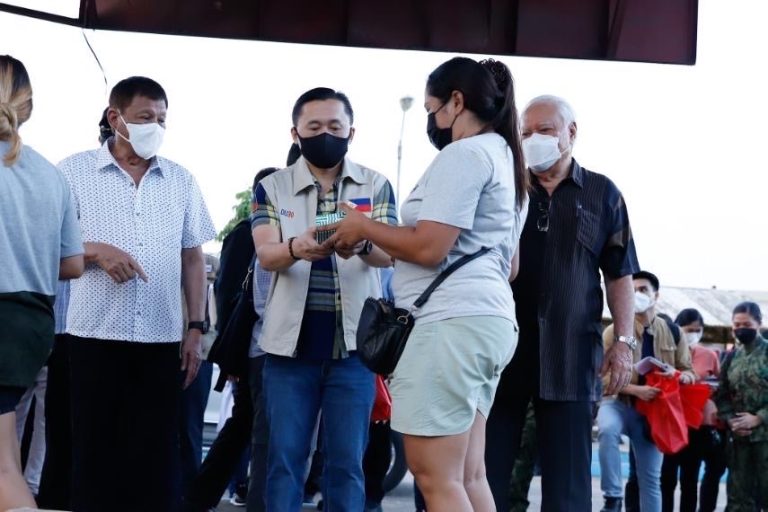 PRRD, Bong Go visit typhoon victims in Cebu, Palawan