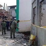 Policemen check the crime scene at the seaside in Barangay Baliwasan, Zamboanga City, where a shooting incident occurred Monday (Dec. 6, 2021) resulting in the death of two persons including Mayor Darussalam Lajid of Al-Barka, Basilan. Mayor Alih Sali of Akbar of the same province, meanwhile, was wounded during the incident. (Photo by Ely E. Dumaboc via PNA)