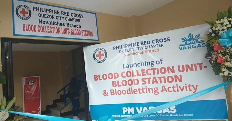 Kauna-unahang blood bank station ng QC Red Cross sa Novaliches, binuksan
