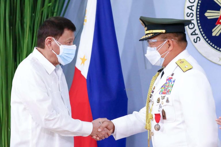 PRRD congratulates PSG commander for rank promotion