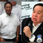 Former vice president Jejomar Binay (left) and Senator Richard Gordon (right). (PNA file photo)