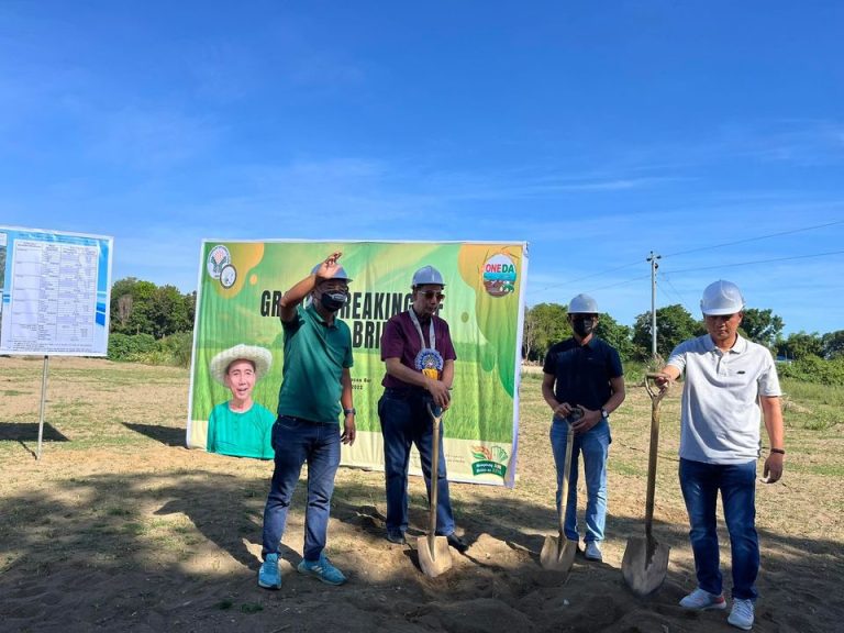 Photo shows the groundbreaking ceremony of the Cabaroan-Silang-Pacang (CASIPA) Bridge in Sta. Maria, Ilocos Sur, April 29, 2022. (Photo Courtesy of Department of Agriculture)