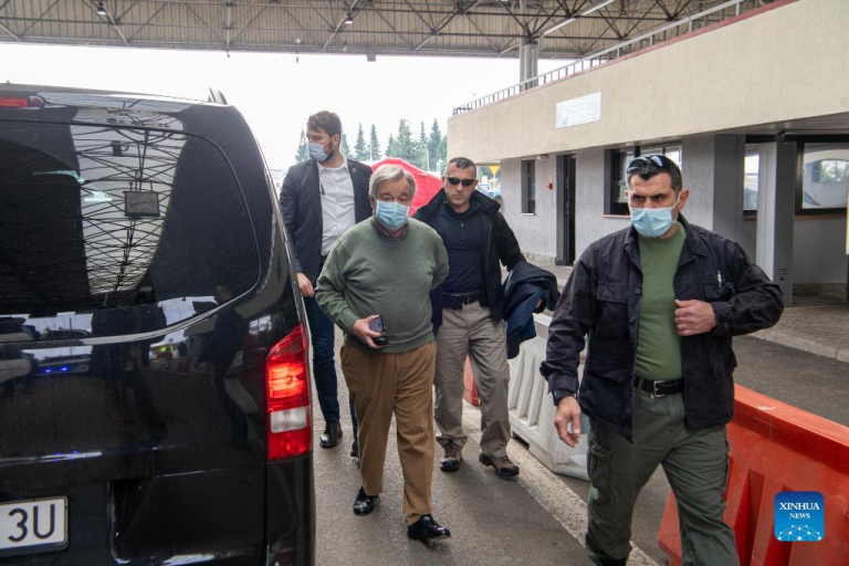 UN secretary-general arrives in Ukraine